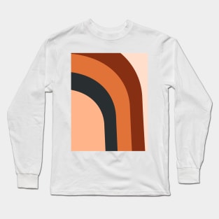 Abstract boho rainbow pattern Long Sleeve T-Shirt